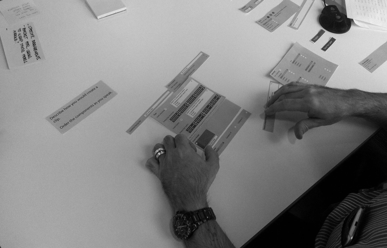 Testing interfaces through paper prototypes